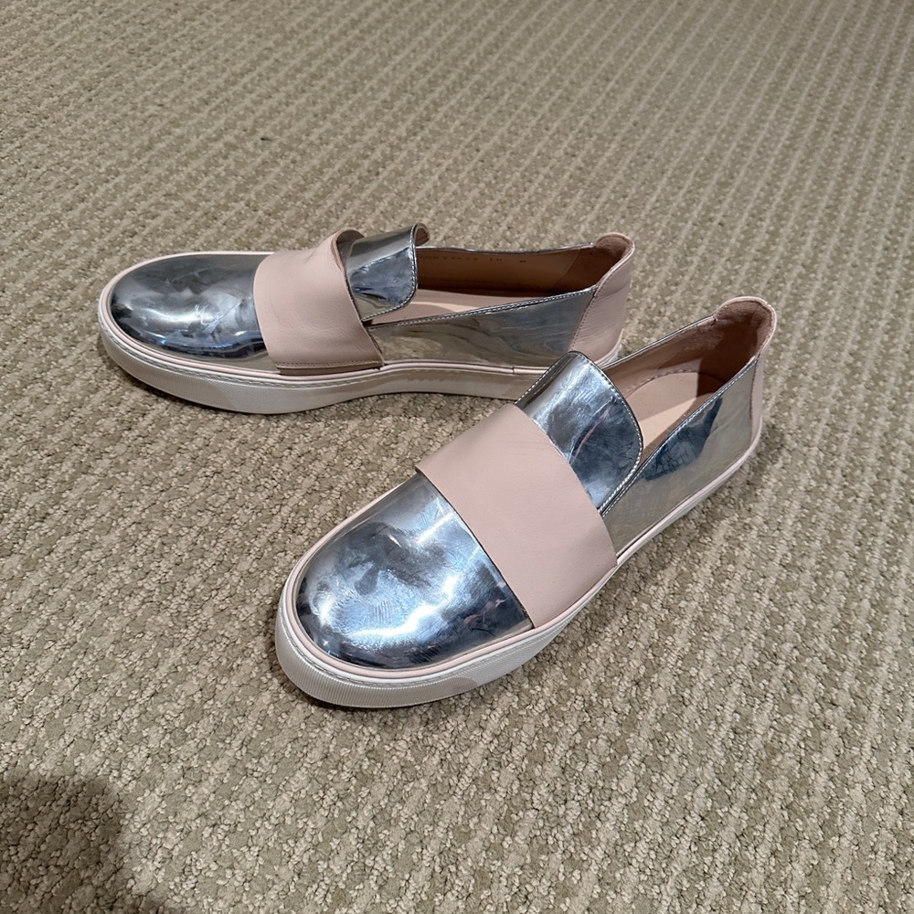 Stuart Weitzman Silver Sneakers - image 2